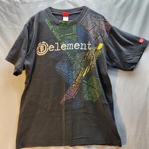Element Graphic Tshirt Black Size‎ Large